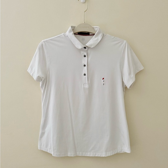 Greyson Dormie Network White Women's Golf Polo - Picture 1 of 6